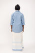 CHOTTANIKKARA Hand Woven & Hand Block Printed Kasavu Mundu